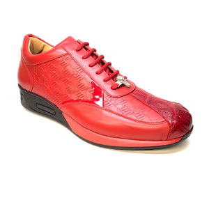 Mauri M770 Red Crocodile Sneakers - Dudes Boutique