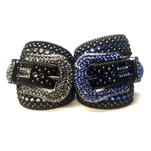 b.b. Simon Fully Loaded Custom Pony Hair Crystal Belt - Dudes Boutique