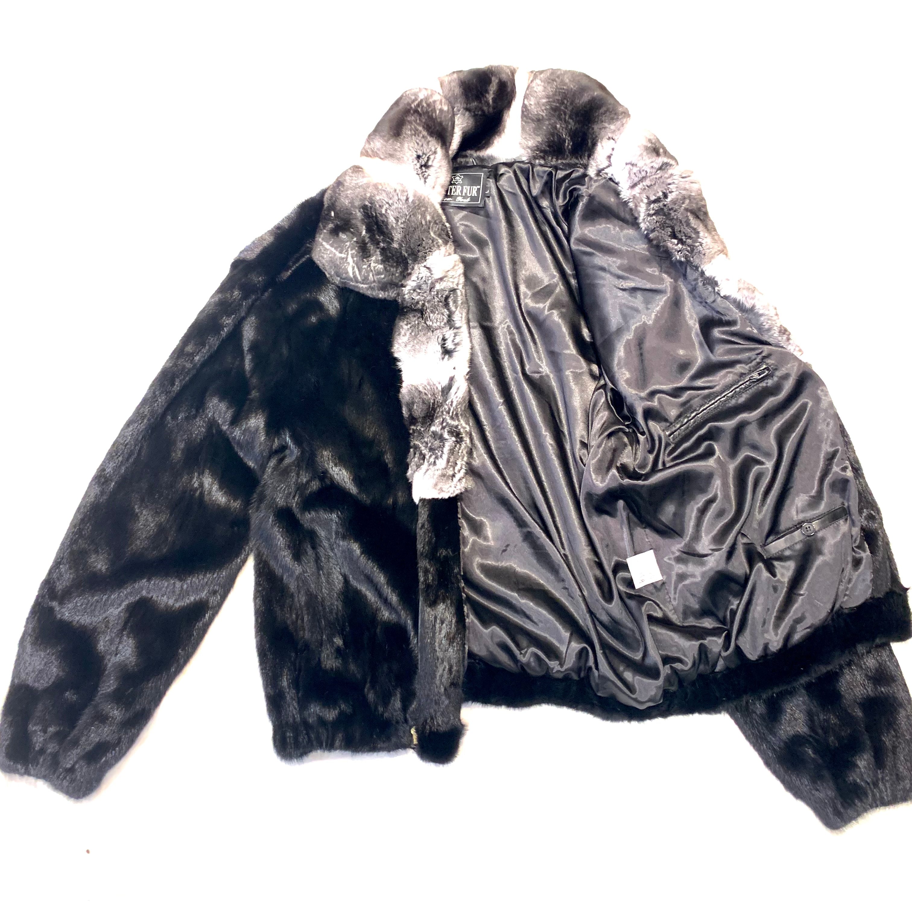 Kashani Chinchilla Collar Full Mink Fur Coat - Dudes Boutique