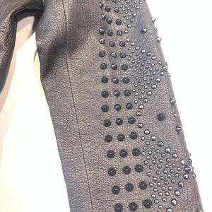 Barya NewYork Ladies Black Spike Biker Jacket - Dudes Boutique