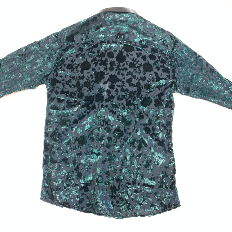 Barabas SOPHISTICATED Emerald Shine Button Up Shirt - Dudes Boutique