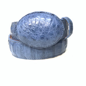 Kashani Blue Crocodile Belt - Dudes Boutique