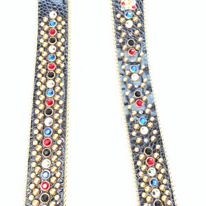 b.b. Simon 'Fiesta' fully loaded crystal belt - Dudes Boutique