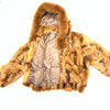 Kashani Women's Whiskey Full Fox Hooded Fur Coat - Dudes Boutique