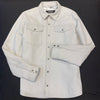 Kashani Men's White Lambskin Button-Up Shirt - Dudes Boutique