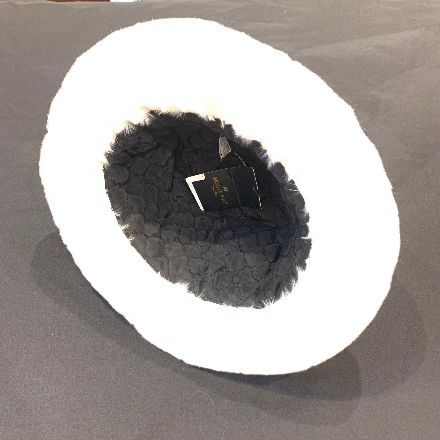 Kashani Men's White Rex Rabbit Fur Top Hat - Dudes Boutique