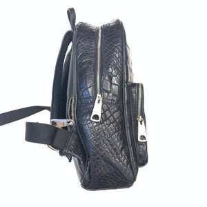 Kashani Black All-Over Alligator Backpack - Dudes Boutique