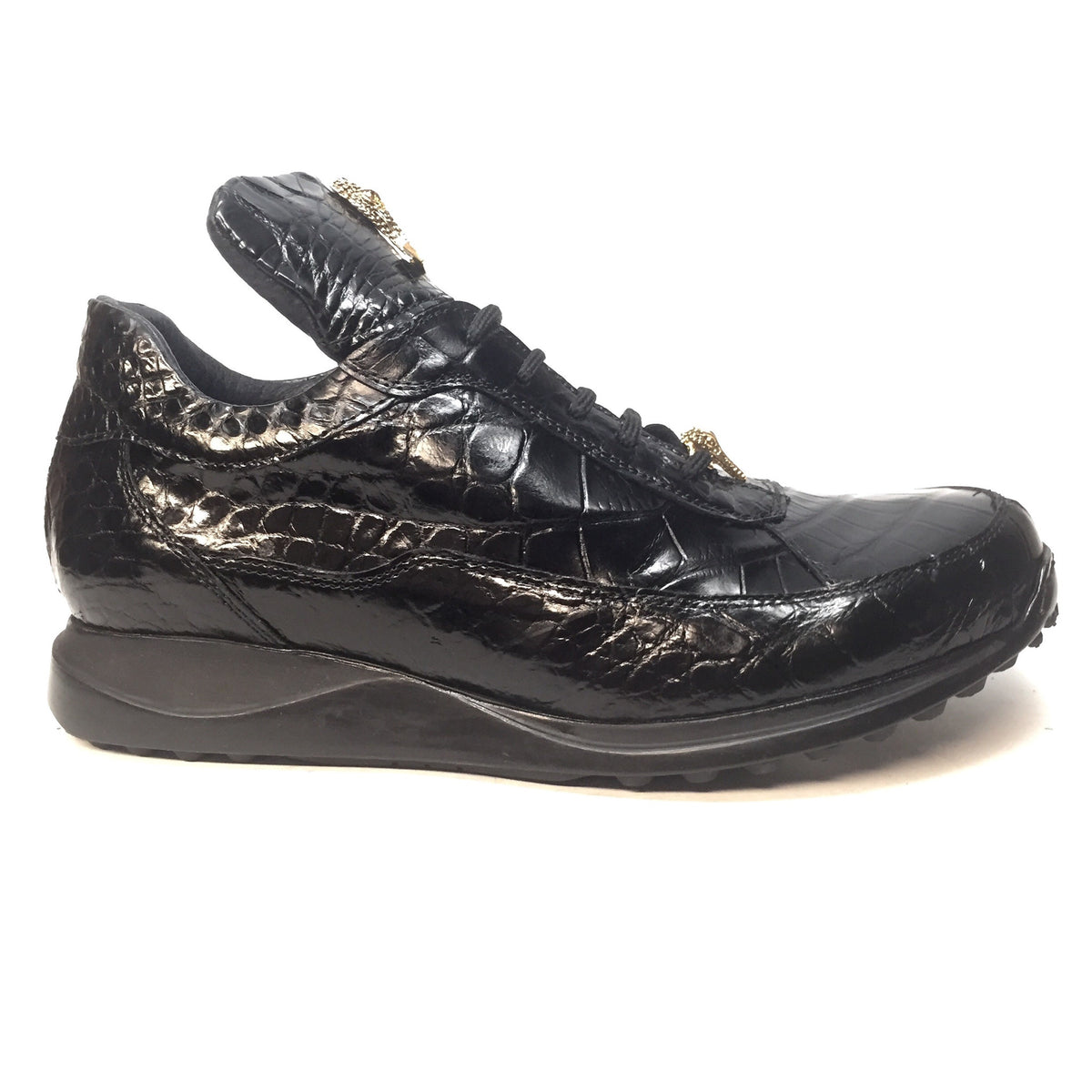 Mauri - 8814/3 All Over Alligator Lace Up Sneakers - Dudes Boutique