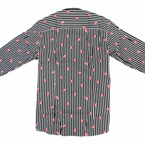 Barabas French Lips Black Button Up Shirt - Dudes Boutique