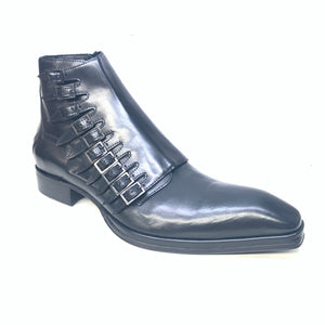 Jo Ghost Dieci Monk Strap Leather Ankle Boots - Dudes Boutique