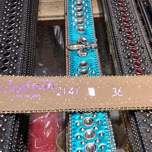 b.b. Simon 'Royal' Swarovski Crystal Studded Belt - Dudes Boutique