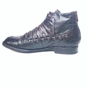 Jo Ghost Multi Lace Alligator Low-cut Boots - Dudes Boutique