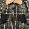 Inserch Green Plaid Shearling Collar Jacket - Dudes Boutique