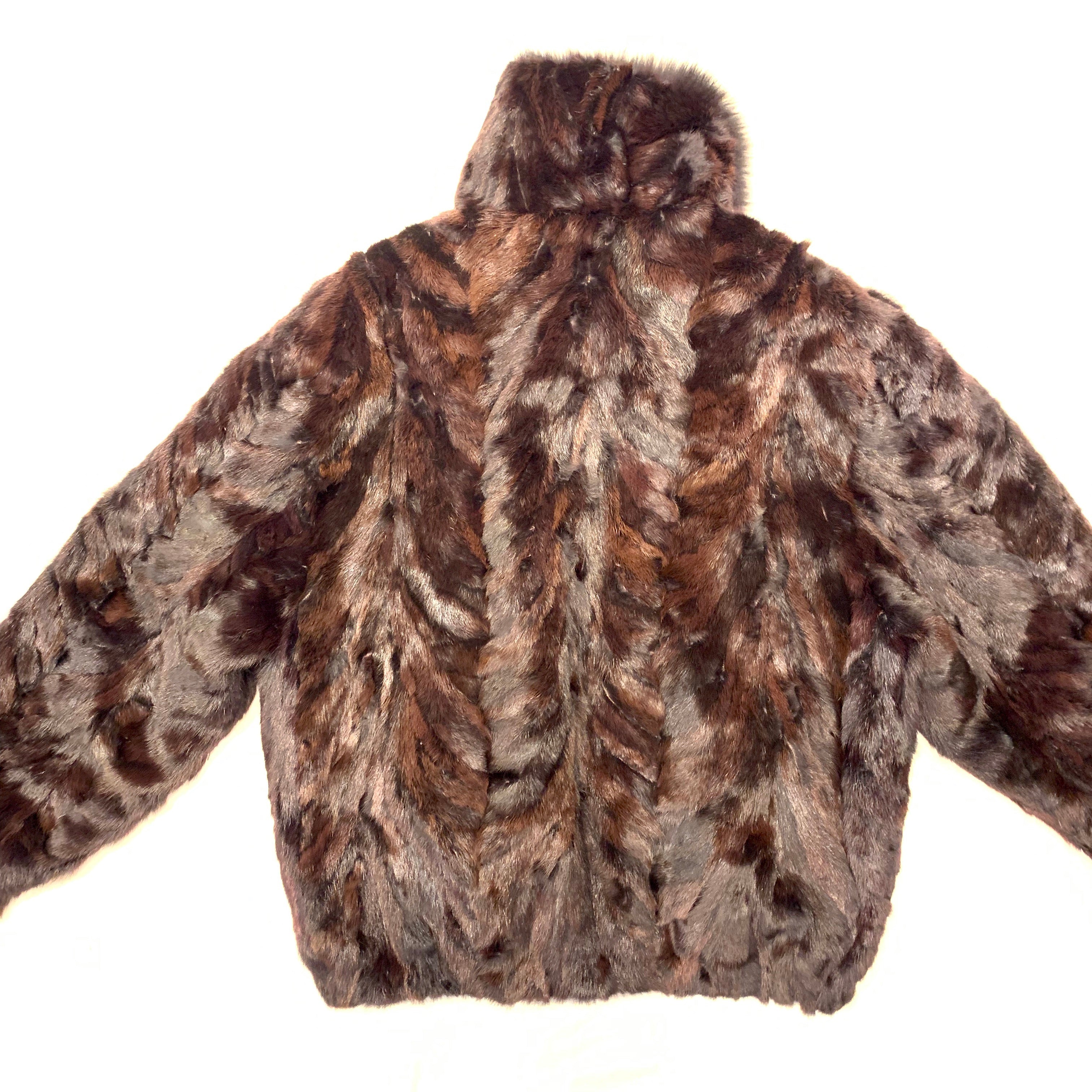 Kashani Wine Mink Bomber Jacket - Dudes Boutique