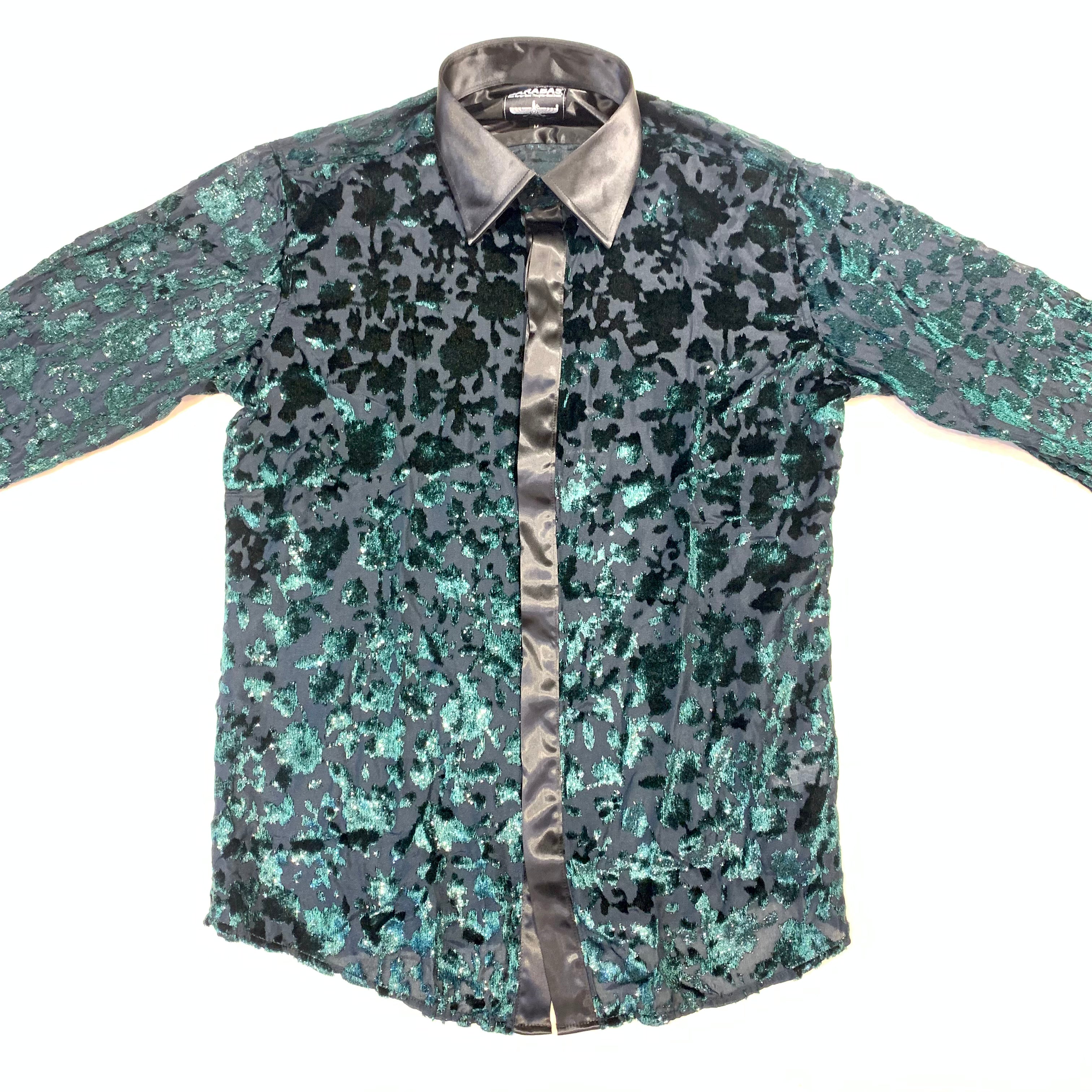 Barabas SOPHISTICATED Emerald Shine Button Up Shirtj - Dudes Boutique