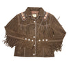 Scully Chocolate Brown Suede Hand Laced and Bead Trim Jacket - Dudes Boutique