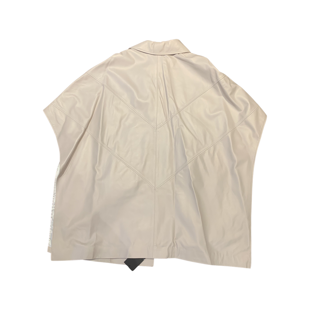 Barya NewYork Women's White Lambskin  Poncho - Dudes Boutique