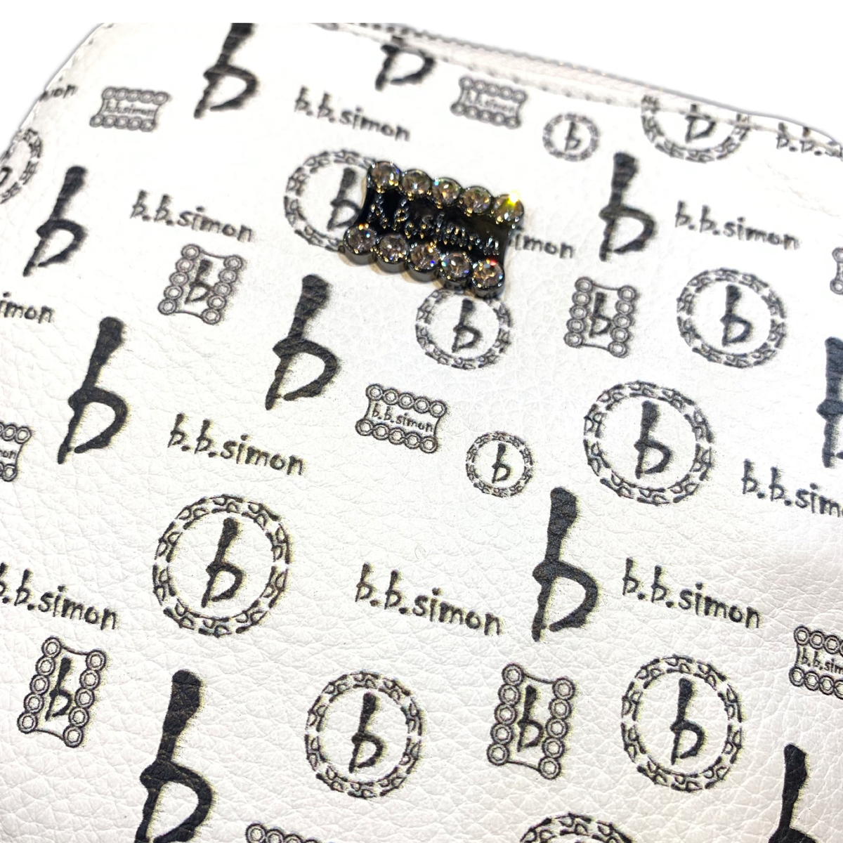 b.b. Simon BB Pattern Sling Bag - White - Dudes Boutique