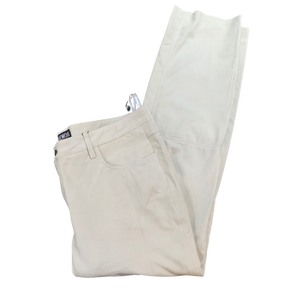 Kashani Men's White Suede Straight Cut Pants - Dudes Boutique