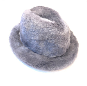 Kashani Men's Grey Full Mink Fur Top Hat - Dudes Boutique