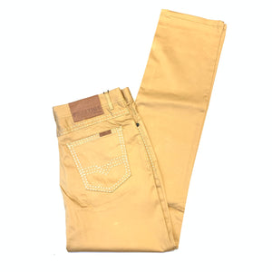 Prestige Latte Double Stitched High-end Pants - Dudes Boutique