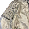 Mauritius Dark Grey Distressed Soft Lambskin Leather Jacket - Dudes Boutique