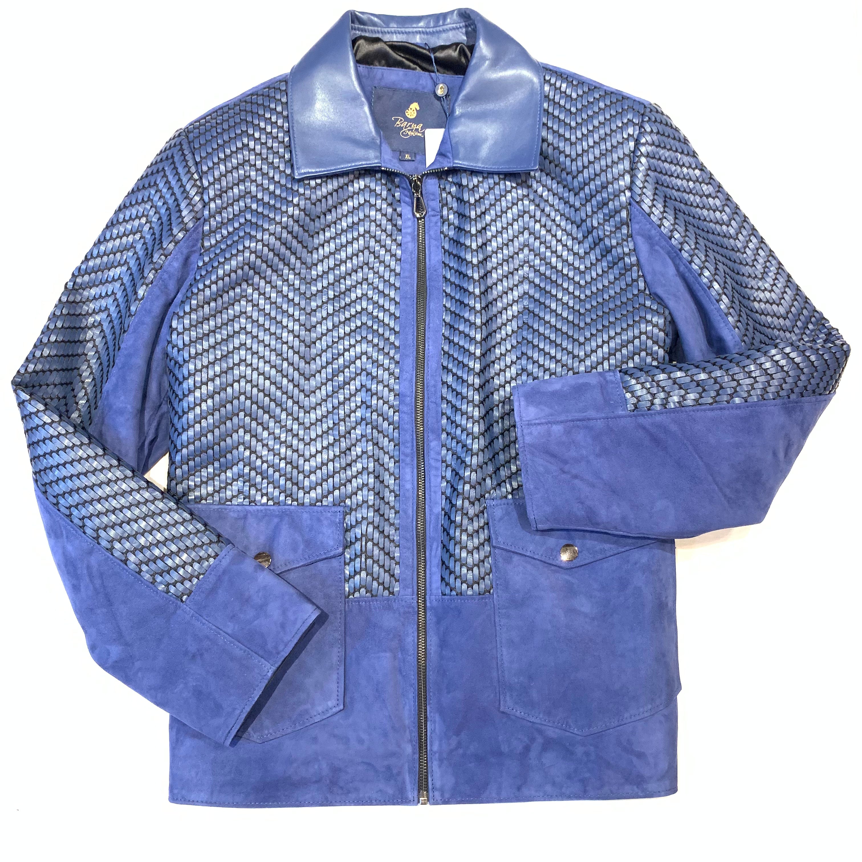 Kashani Men's Two Tone Blue Double Pocket Jacket - Dudes Boutique