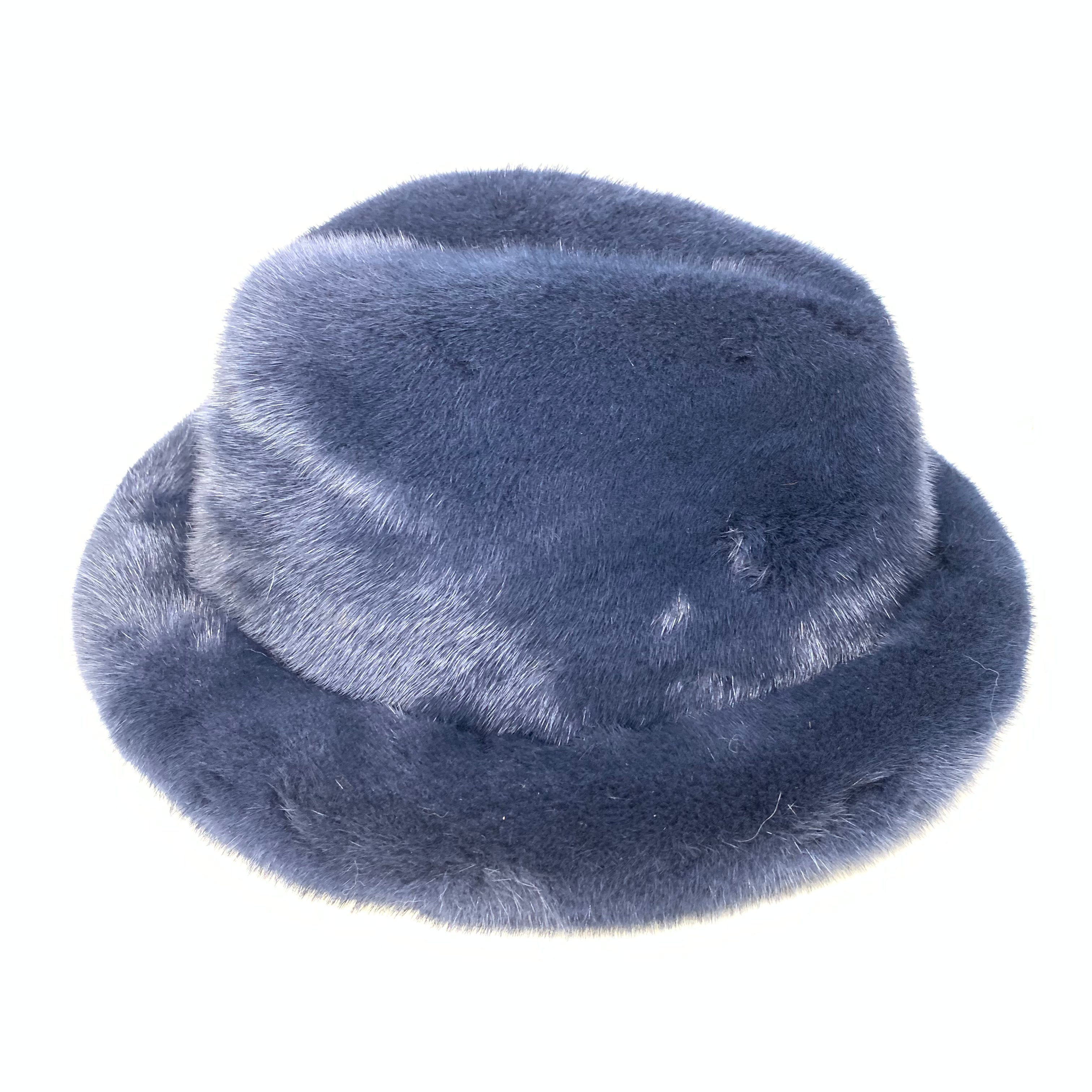 Kashani Men's Navy Full Mink Fur Top Hat - Dudes Boutique