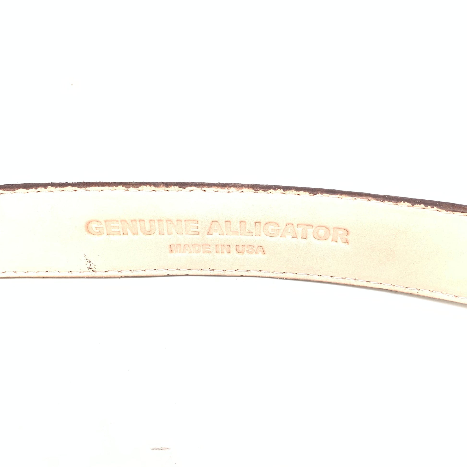 Kashani Brown Alligator Body Belt - Dudes Boutique