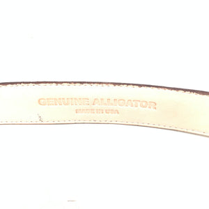 Kashani Brown Alligator Body Belt - Dudes Boutique