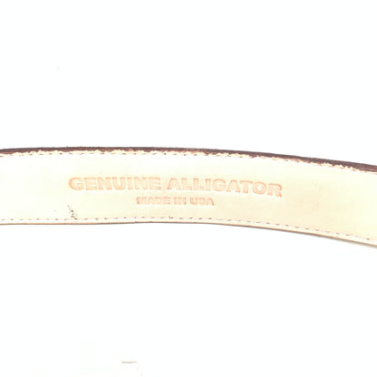 Kashani Brown Alligator Body Belt - Dudes Boutique