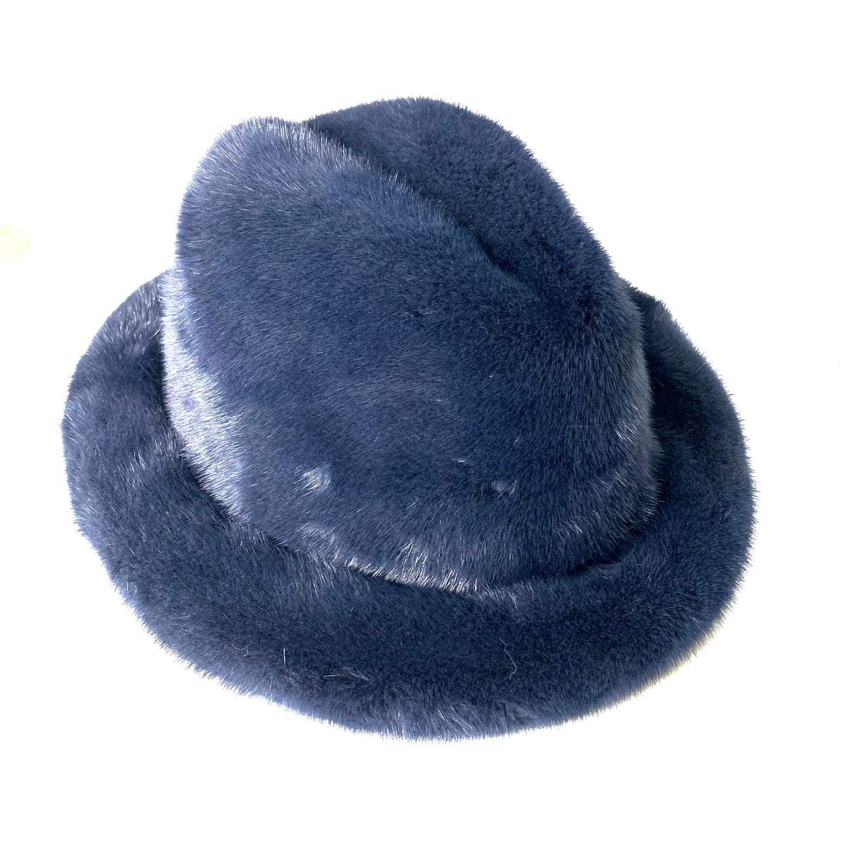 Kashani Men's Navy Full Mink Fur Top Hat - Dudes Boutique