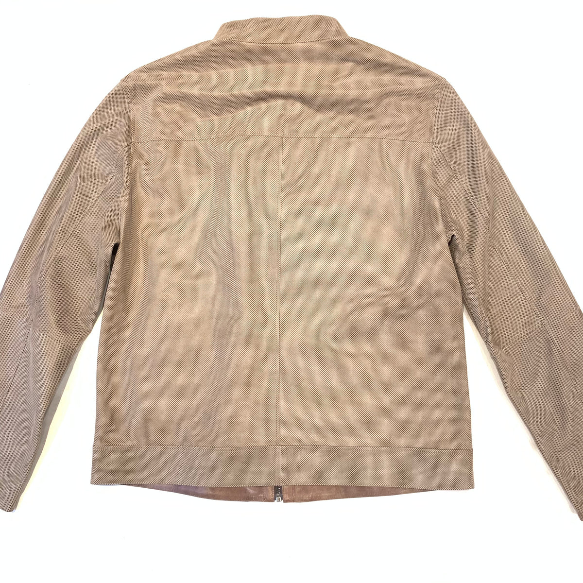 Barya NewYork Vizon Brown Reversible Lambskin Button Shirt - Dudes Boutique