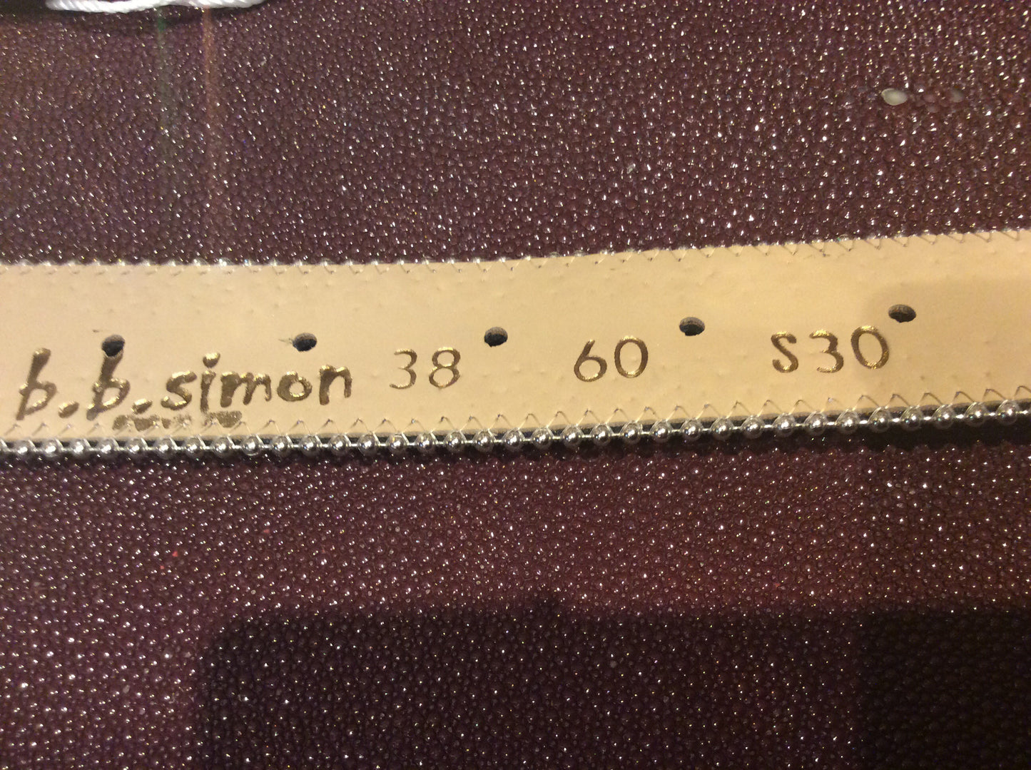 b.b. Simon "Jet Black Crown" Crystal Belt - Dudes Boutique