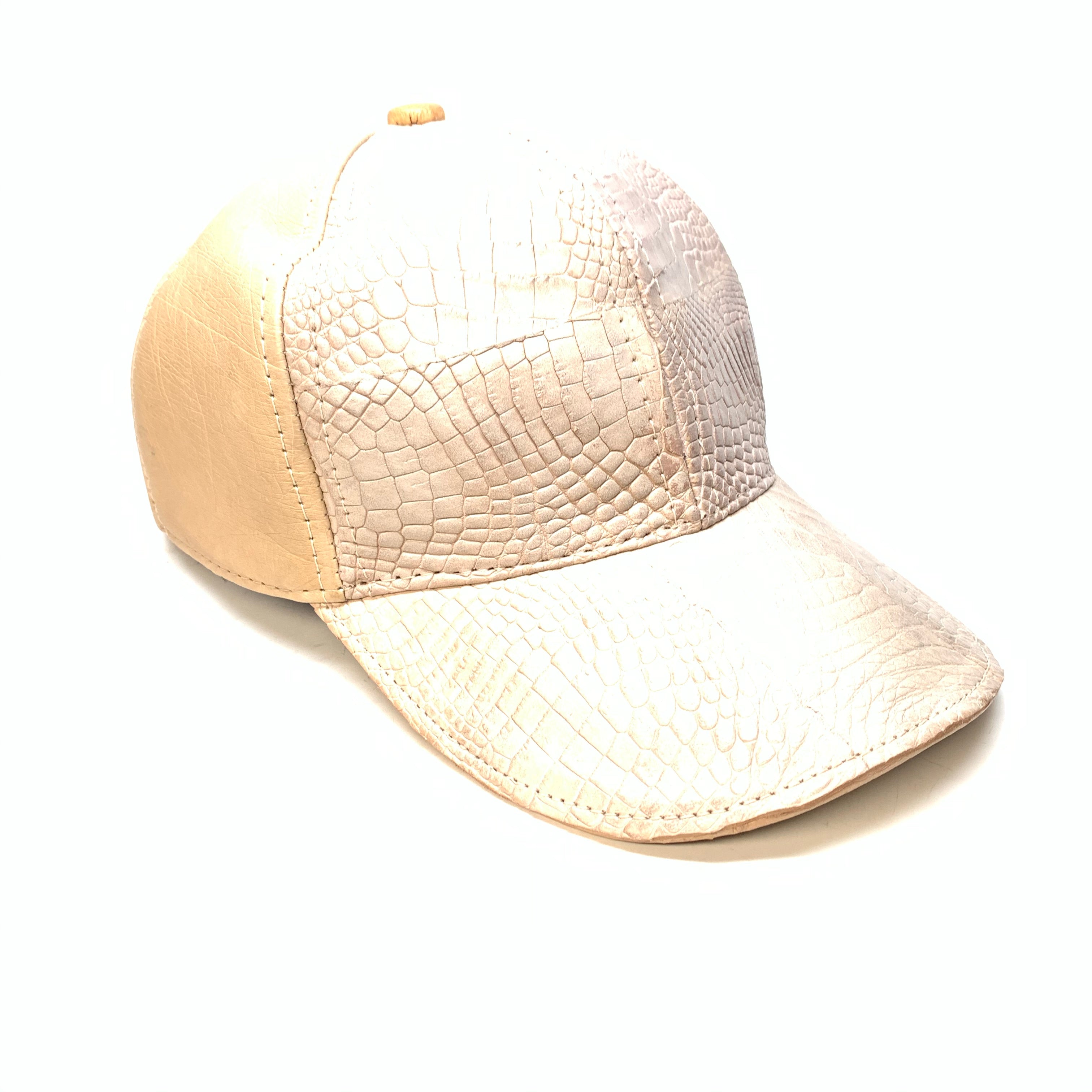 Kashani Dune Alligator & Ostrich Quill StrapBack Hat - Dudes Boutique