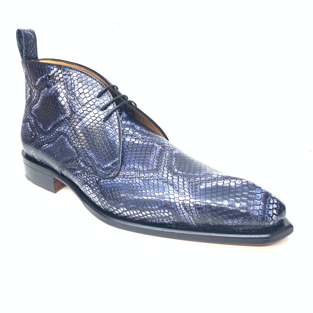 Mister AZUL Blue Lace Up Spain Ankle Boot - Dudes Boutique