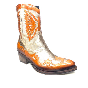 Jo Ghost Ladies Leather Metallic Western Boots - Dudes Boutique