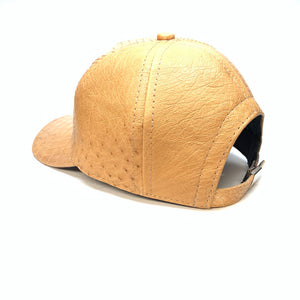 Kashani Peanut Alligator & Ostrich Quill StrapBack Hat - Dudes Boutique