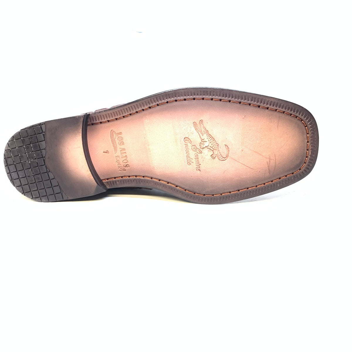Los Altos Chocolate Brown Crocodile Lace Up Ankle Boots - Dudes Boutique