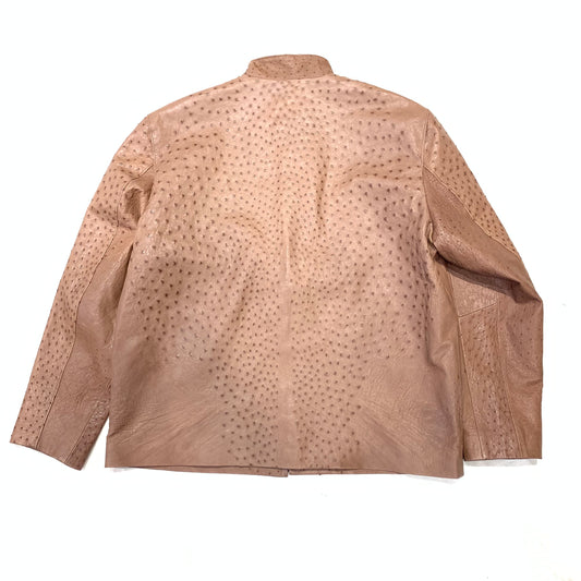 Kashani Chocolate Brown Full Ostrich Quill Jacket - Dudes Boutique