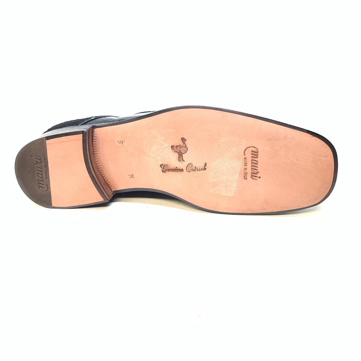 Mauri 2831 'Chicago' Black Ostrich Leg/Hornback Tail/Calf Ankle Boots - Dudes Boutique