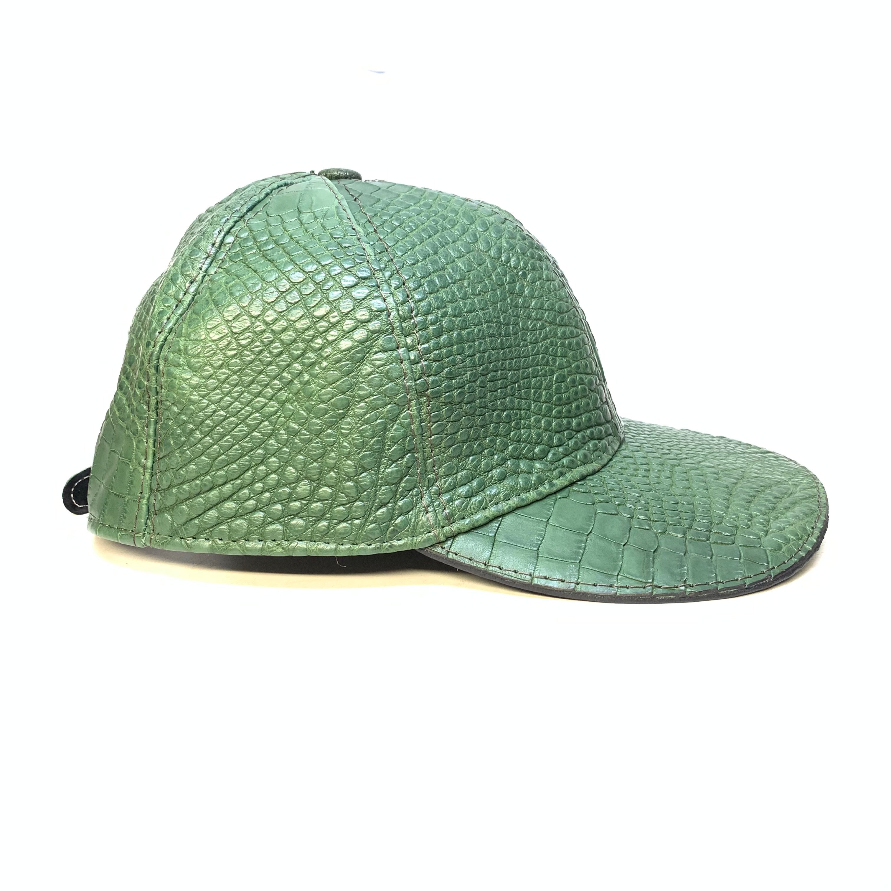 Kashani Money Green All-Over Alligator StrapBack Hat - Dudes Boutique