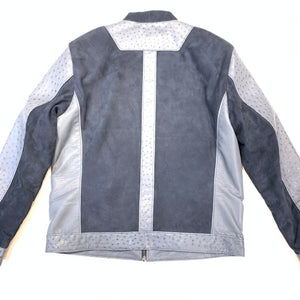 Barya NewYork Ostrich Quill Suede Bomber Jacket - Dudes Boutique