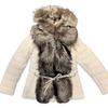 Barya NewYork Women White Lambskin Fox Fur Coat - Dudes Boutique