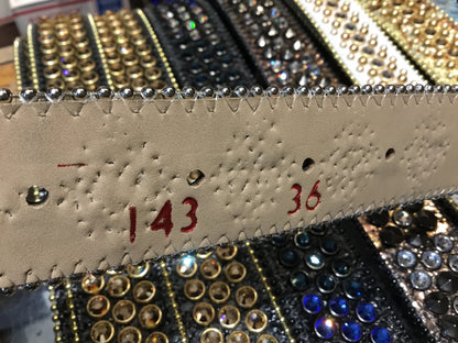 b.b. Simon Ocean Cross Crystal Belt - Dudes Boutique