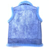 Kashani Men's Powder Blue Shearling Vest - Dudes Boutique