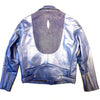 Kashani Men's Navy Blue Stingray/Leather Biker Jacket - Dudes Boutique