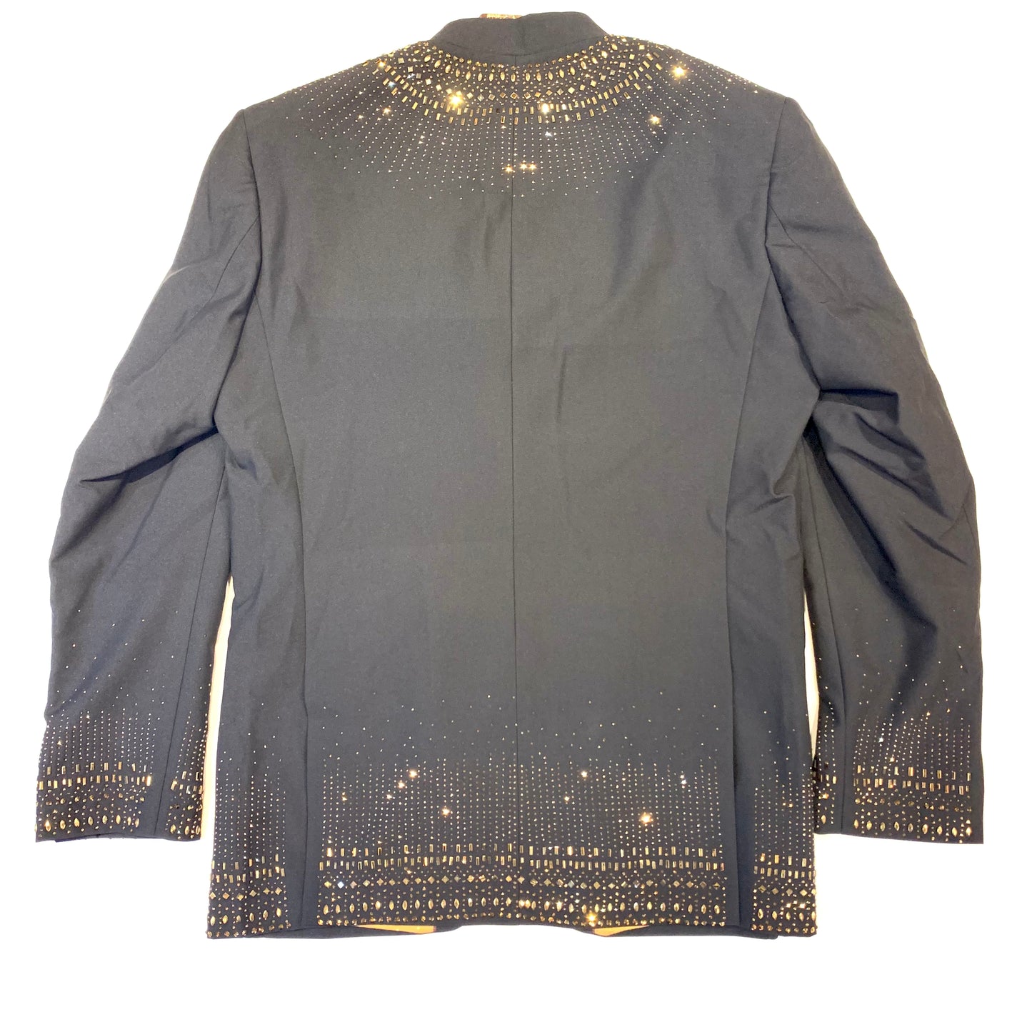 Barocco Men's Black Gold Crystal Blazer - Dudes Boutique