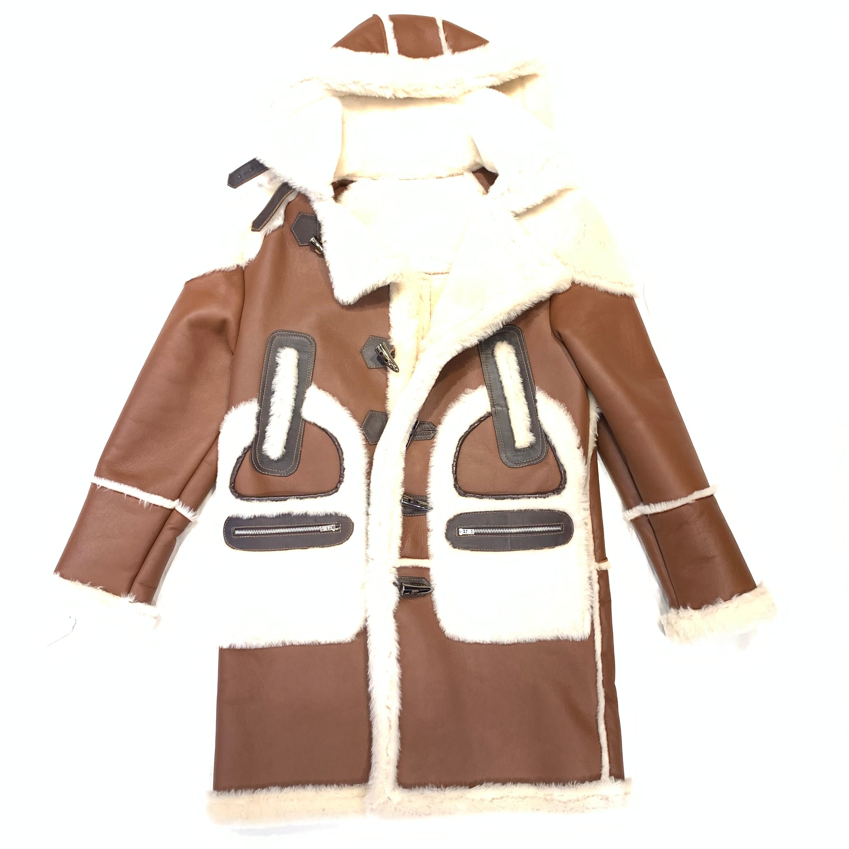 Daniels Leather Chocolate 3/4 Shearling Jacket - Dudes Boutique