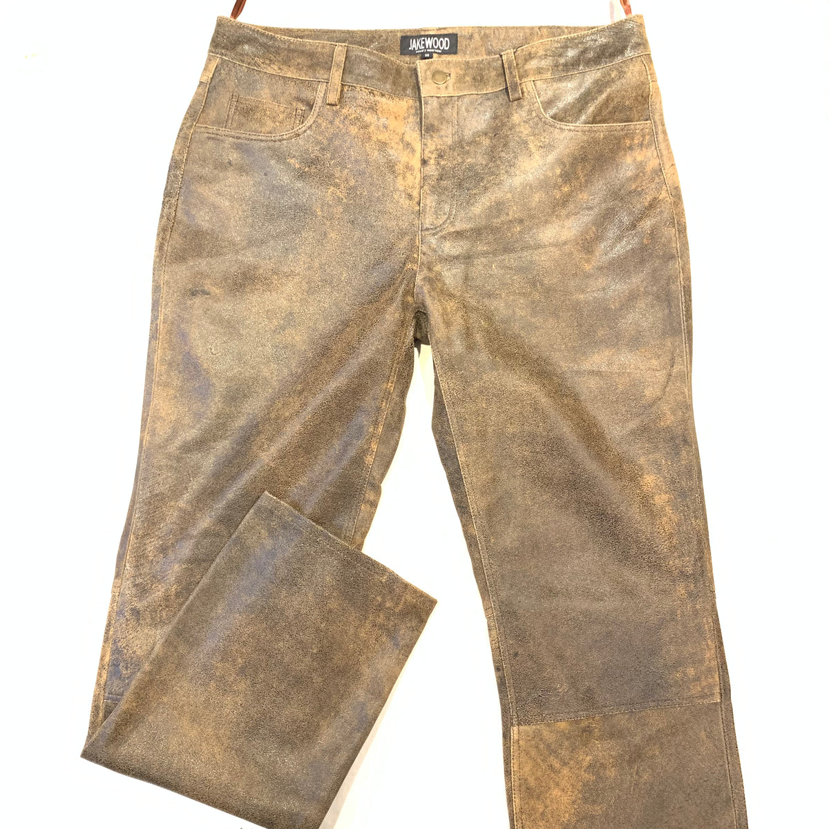 Kashani Men's Jungle Lambskin Straight Cut Leather Pants - Dudes Boutique
